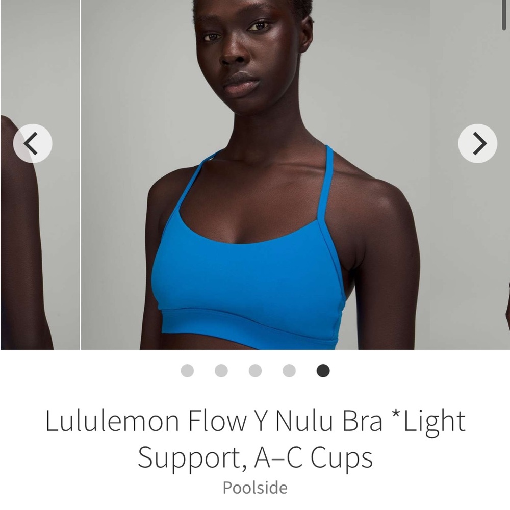 Lululemon flo Y bra - poolside